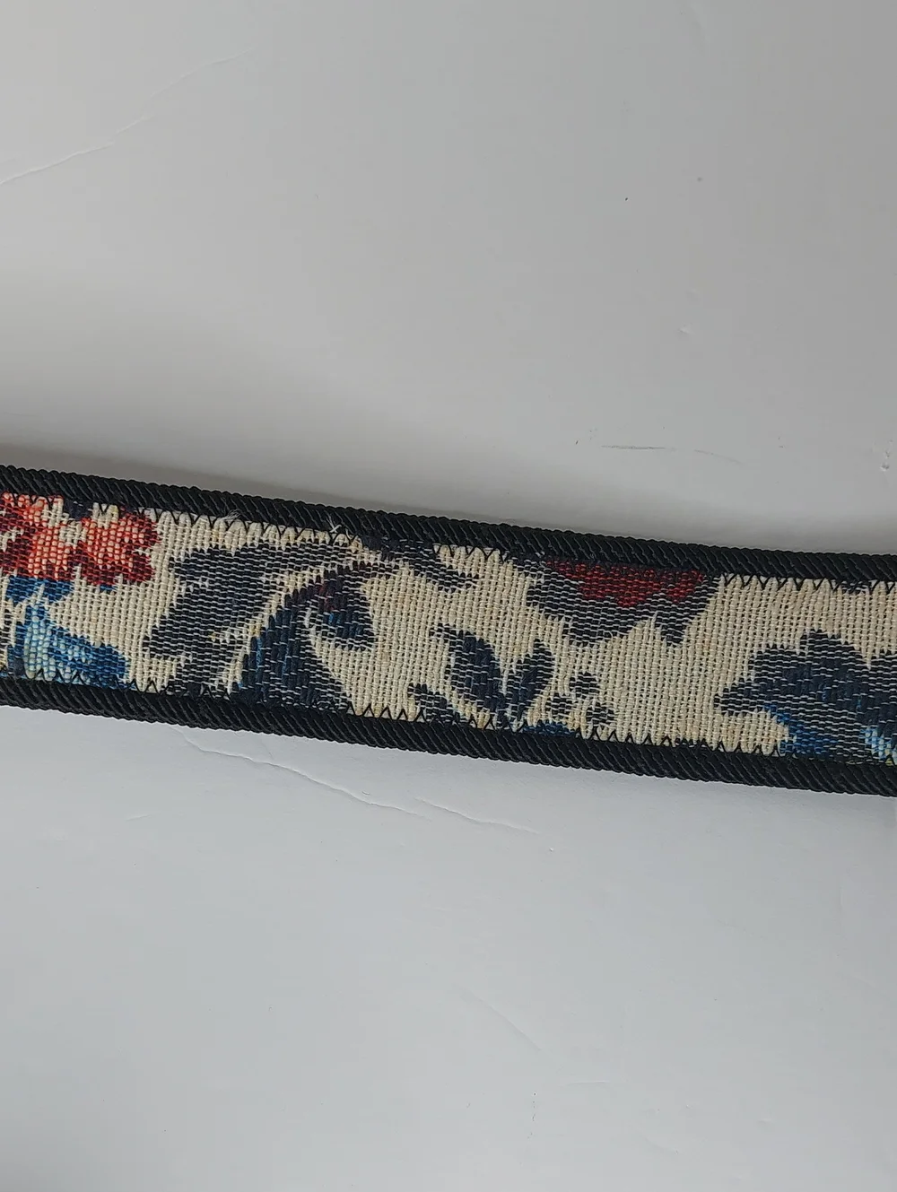 Pearl 80's Vintage-Inspired Floral Tapestry Waist Belt 36 In